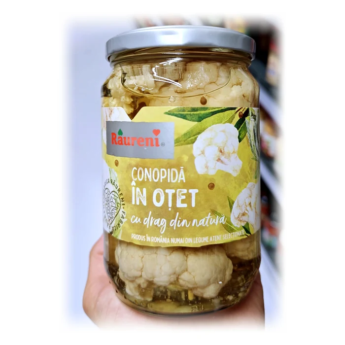 Raureni Conopidă în oțet — cavolfiore sott'aceto