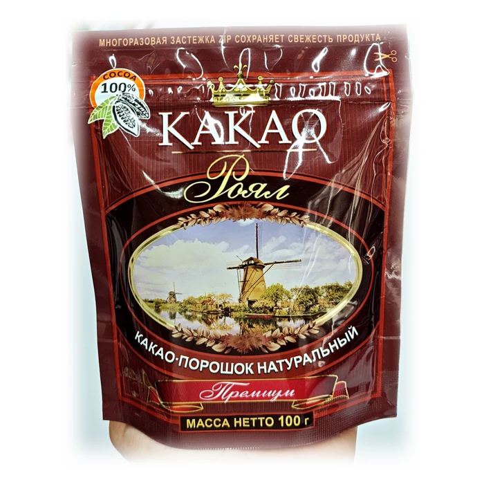 Роял Какао-порошок натуральный Премиум — cacao in polvere 100%