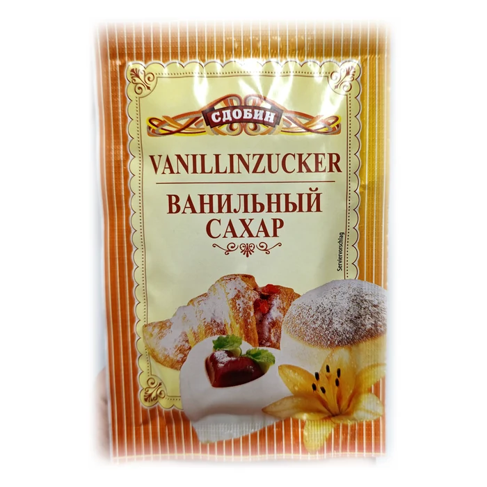 Сдобин Vanillinzucker / Ванильный сахар — zucchero vanigliato