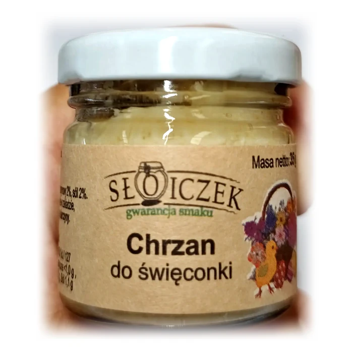 Słoiczek Chrzan do święconki — rafano nel vasetto pasquale
