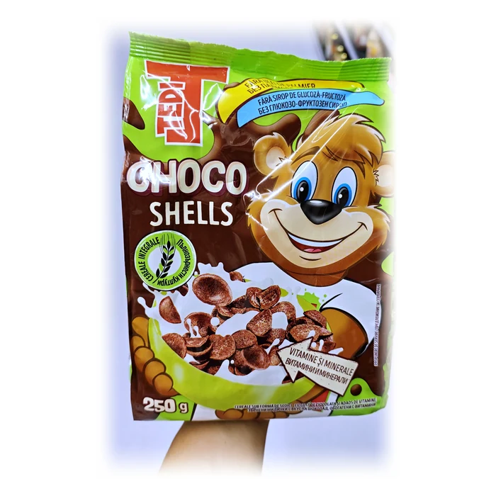 Tedi Choco Shells — cereali al cioccolato a conchiglia