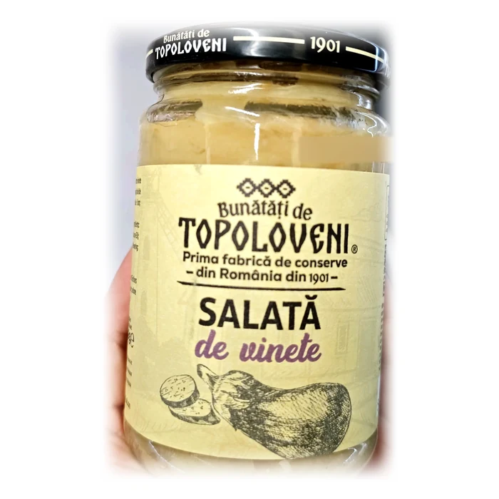 Bunătăți de Topoloveni Salată de vinete — crema di melanzane arrostite con aroma di fumo