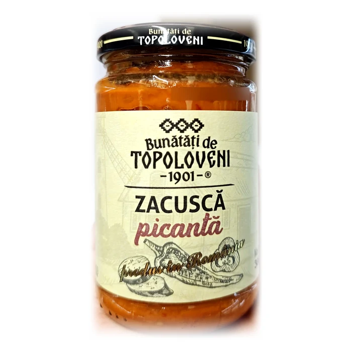 Bunătăți de Topoloveni Zacuscă picantă — zacuscă piccante