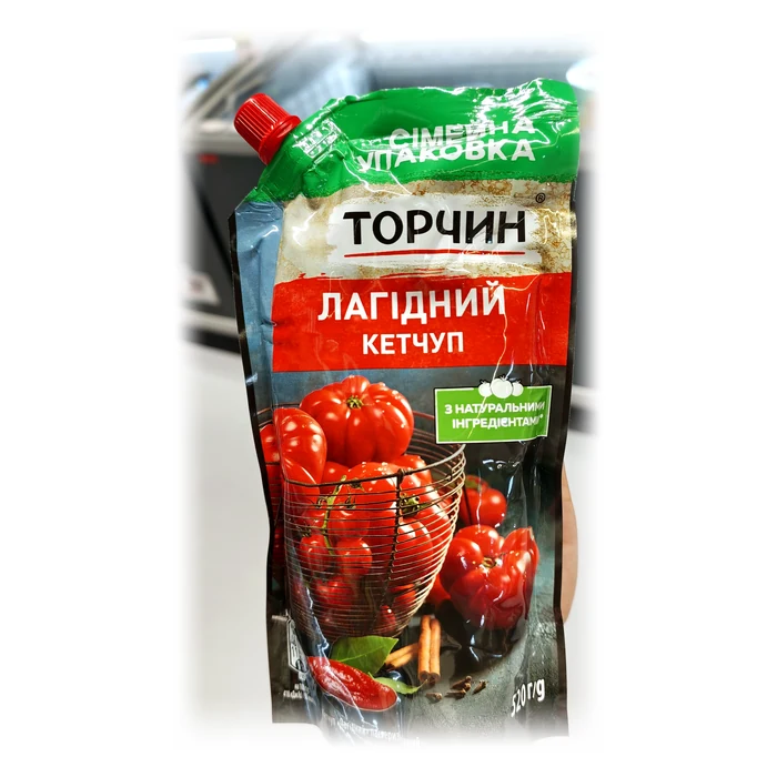Торчин Лагідний кетчуп — ketchup delicato, formato famiglia