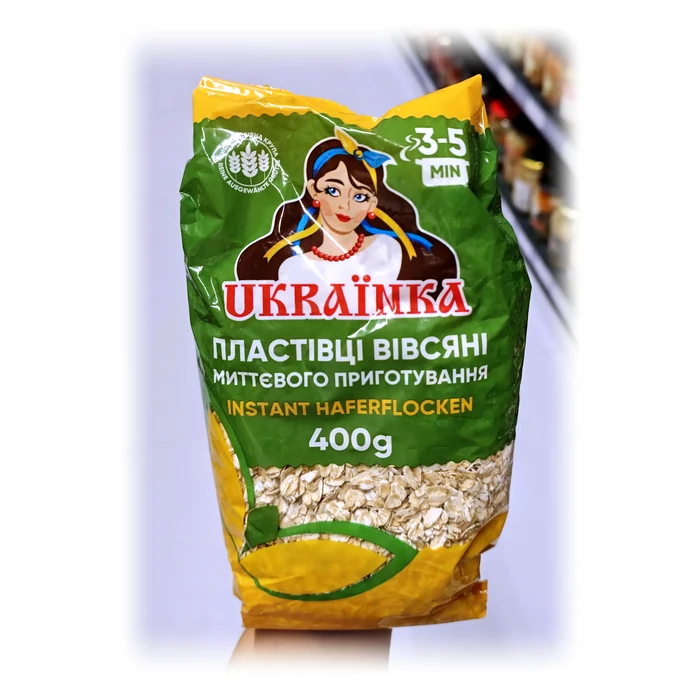 Ukraïnka Пластівці вівсяні миттєвого приготування — fiocchi d'avena istantanei