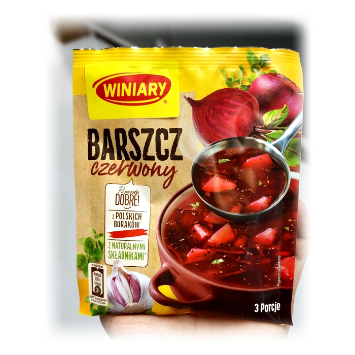 Winiary Barszcz czerwony — zuppa di barbabietola in busta