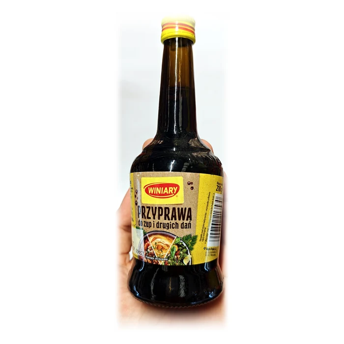 Winiary Przyprawa do zup i drugich dań — condimento liquido per zuppe e secondi