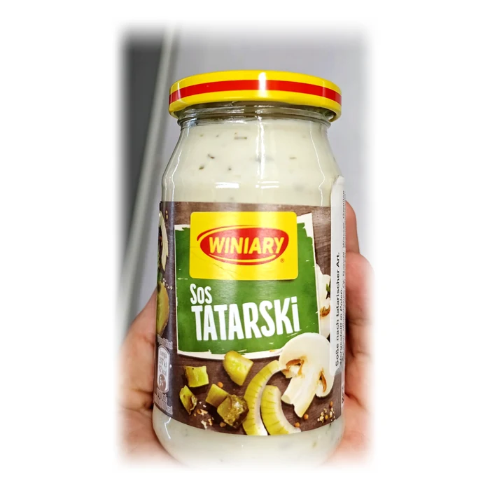 Winiary Sos tatarski — salsa tartara con cetriolini e funghi