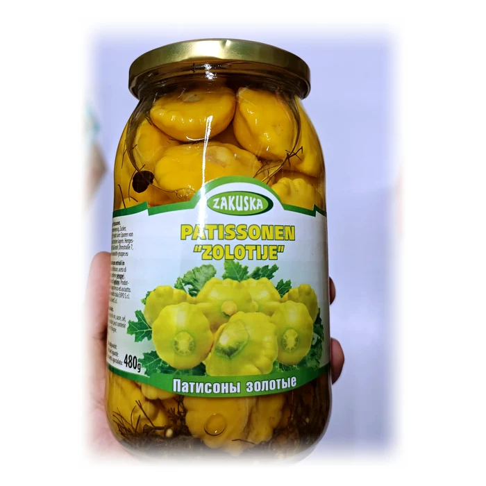 Zakuska Patissonen «Zolotije» — pattypan dorati marinati