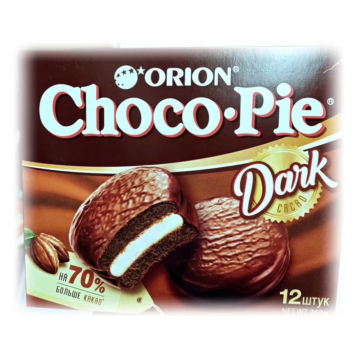 Orion Choco Pie Dark — 70% più cacao
