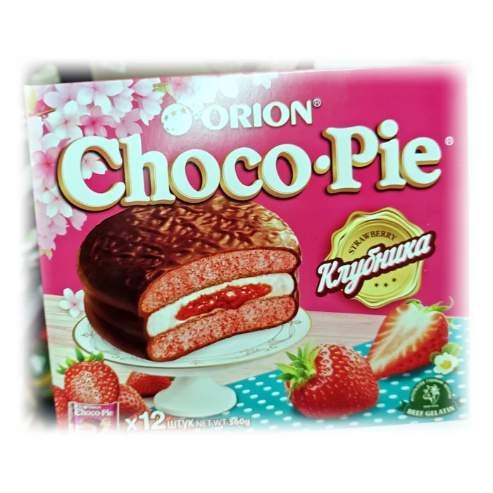 Orion Choco Pie Klubnika — fragola