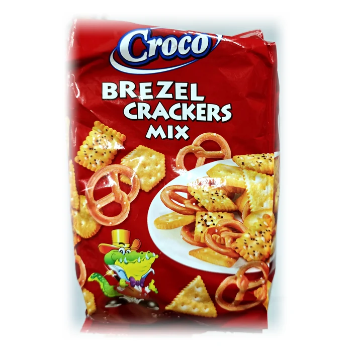 Croco Brezel Crackers Mix — pretzel e cracker salati