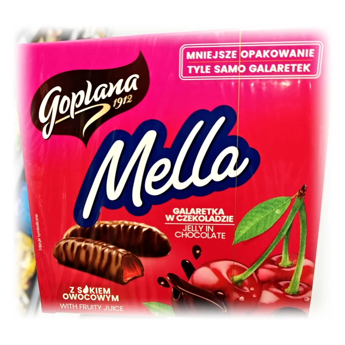 Goplana Mella — gelatina di amarena nel cioccolato