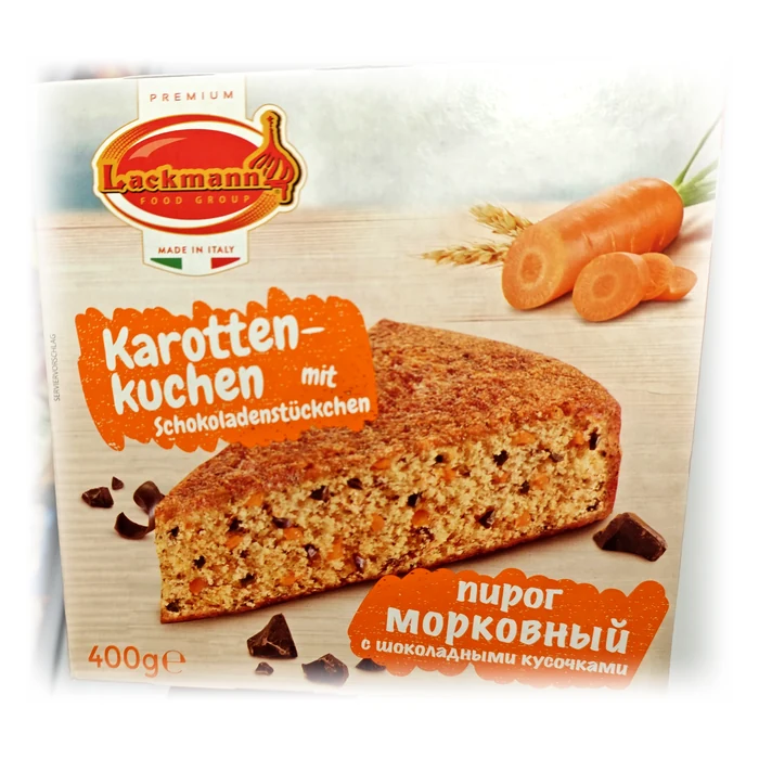 Lackmann Torta di carote con gocce di cioccolato