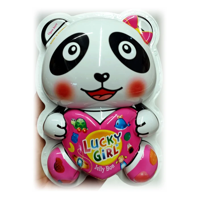Lucky Girl Jelly Bon — caramelle gelatinose nel panda di latta