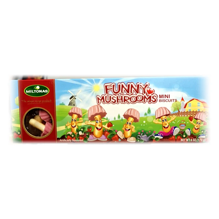 Miltonas Funny Mushrooms — funghetti glassati alla fragola