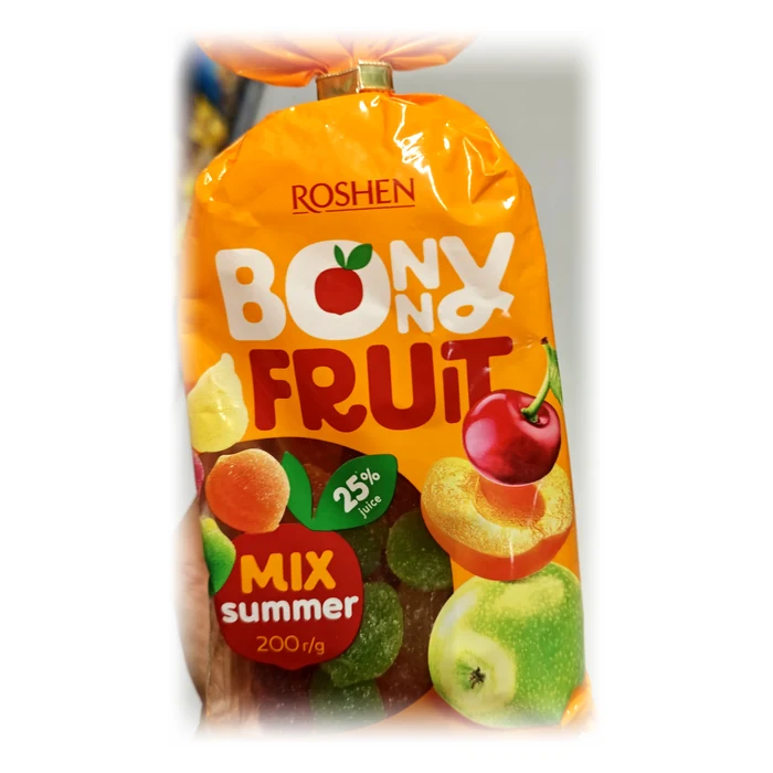 Roshen Bonny Fruit Mix Summer — gelatine ai frutti estivi