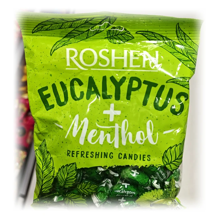 Roshen Eucalyptus + Menthol — caramelle rinfrescanti