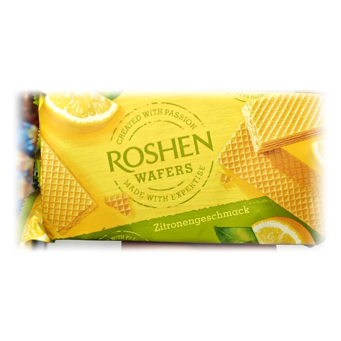 Roshen Wafers — wafer alla crema di limone