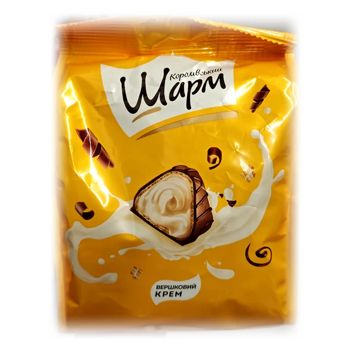 Korolivskyi Šarm Caramelle di wafer con crema al latte