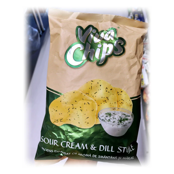 Viva Chips Sour Cream & Dill Style — soffiati panna acida e aneto