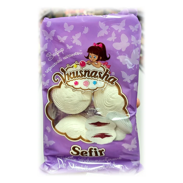 Vkusnasha Sefir con ripieno di mirtillo