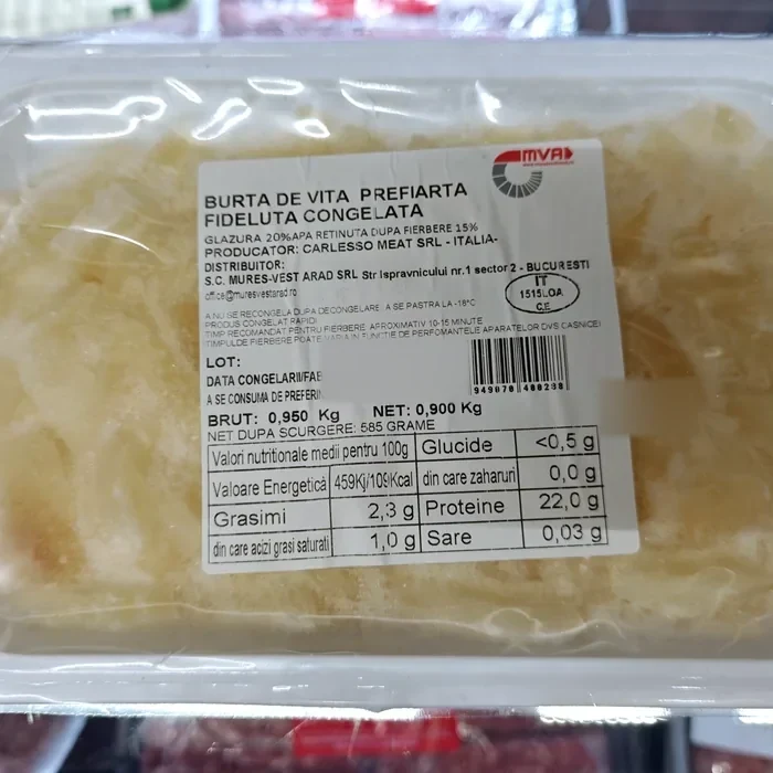 Mureș-Vest Burta de vită — trippa